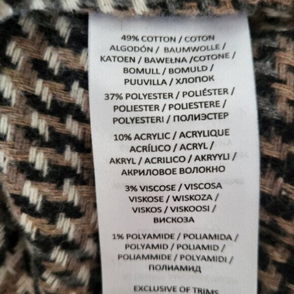 Brown Plaid  Tweed Overshirt Shacket New Men's Sz Medium - Picture 9 of 9